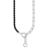 THOMAS SABO Kette mit Anhänger Thomas Sabo Gliederkette & Onyx Beads KE2193-027-11 Silber silberfarben Unkategorisiert online kaufen