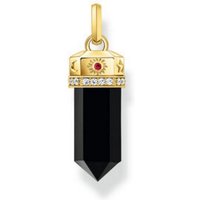 THOMAS SABO Kettenanhänger Thomas Sabo Damen-Anhänger Silber Onyx silberfarben Unkategorisiert online kaufen