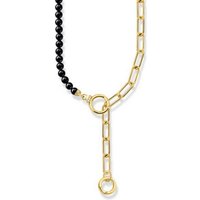 THOMAS SABO Silberkette Thomas Sabo Damen-Kette Silber Onyx schwarz Unkategorisiert online kaufen