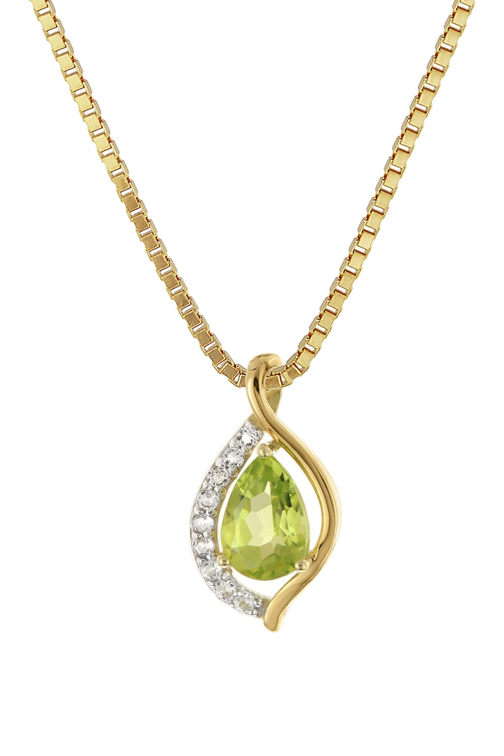 trendor 21191 Gold-Anhänger 333/8K mit Peridot an vergoldeter Silberkette Unkategorisiert online kaufen