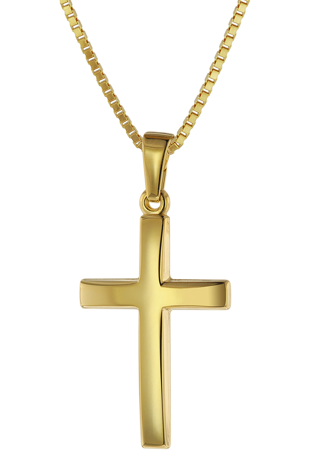 trendor 75544 Kreuz 21 mm Gold 585 mit goldplattierter Silberkette für Frauen Unkategorisiert online kaufen
