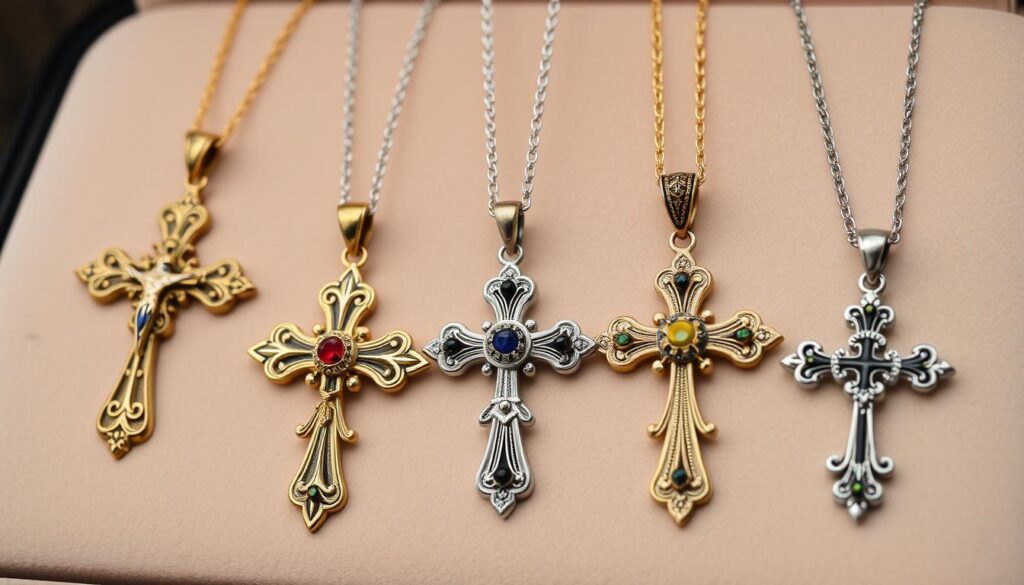 Kreuz Ketten mit einzigartigen Anhängern