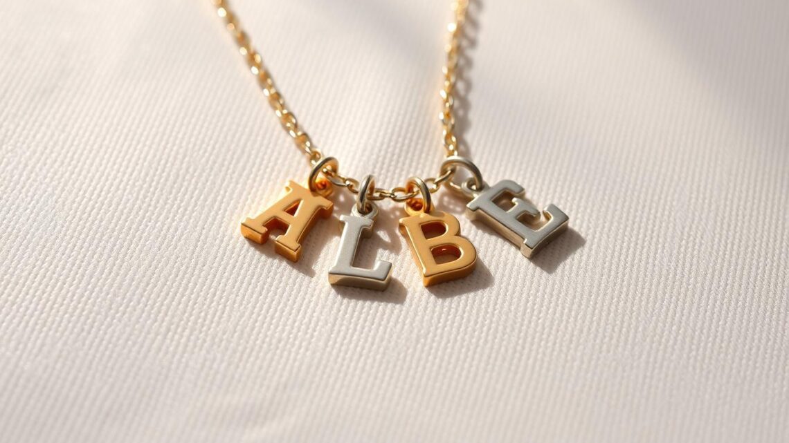 Personalisierte Kette mit Buchstaben | Individuelle Designs