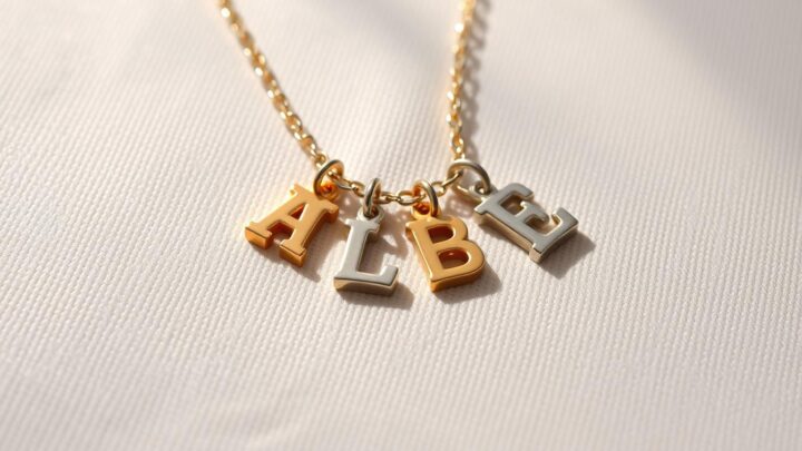 Personalisierte Kette mit Buchstaben | Individuelle Designs